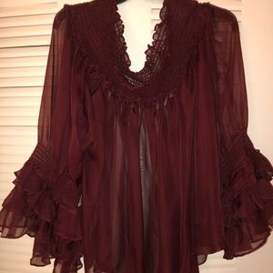 New, Sheer Off the shoulder Blouse